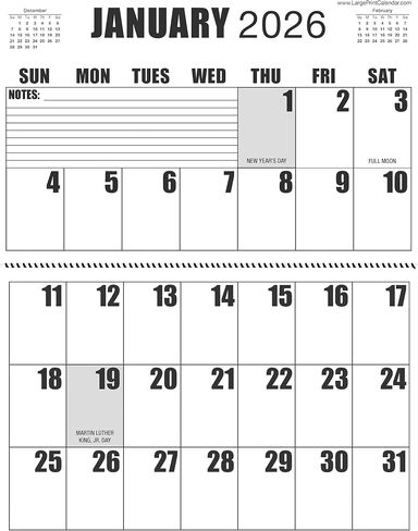 Wall Calendar 2025 | Heavy Paper | 13-Months, January 2025 to January 2026 | 17" wide X 22" in length when open. in Saudi Arabia
