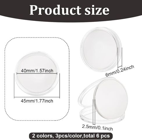 BENECREAT 6Pcs Blank Challenge Coins 1.57 Inch Diameter Round Engraving Blanks Coins Metal Stamping Blank Coin for DIY Souvenir Medals (Golden & Silver) in Saudi Arabia