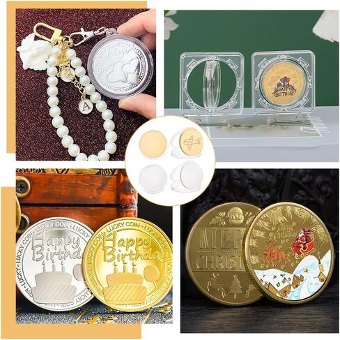 BENECREAT 6Pcs Blank Challenge Coins 1.57 Inch Diameter Round Engraving Blanks Coins Metal Stamping Blank Coin for DIY Souvenir Medals (Golden & Silver) in Saudi Arabia