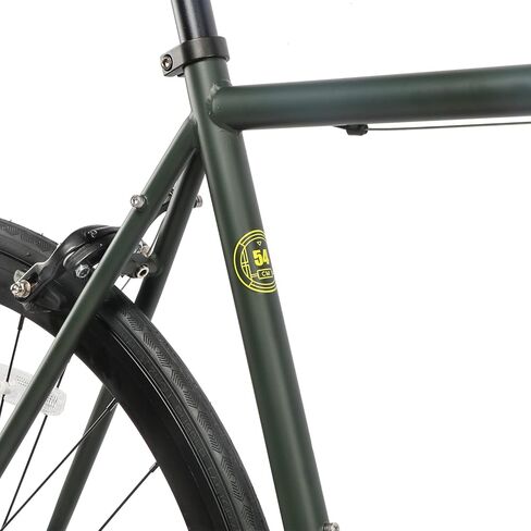 دراجة أفاستا الثابتة ذات السرعة الواحدة للنساء والرجال، دراجة فيكسي خفيفة الوزن للجنسين، مقود مسطح فليب فلوب محور دراجة طريق المدينة، 54 لونًا أسود in Kuwait