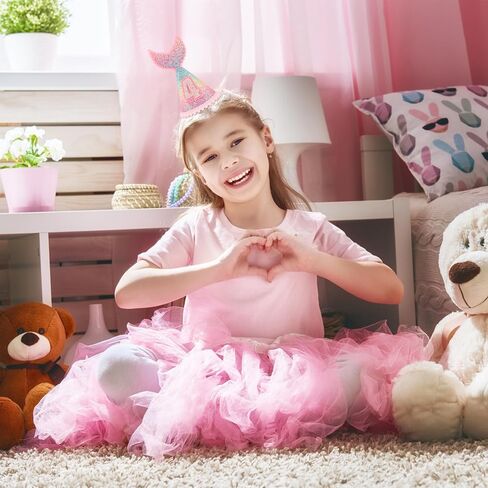 5 years old Mermaid Tail Birthday Hat for Baby Girl Pink Sparkle Sequined Mermaid Tail Headband Princess Birthday Party Supplies in Saudi Arabia