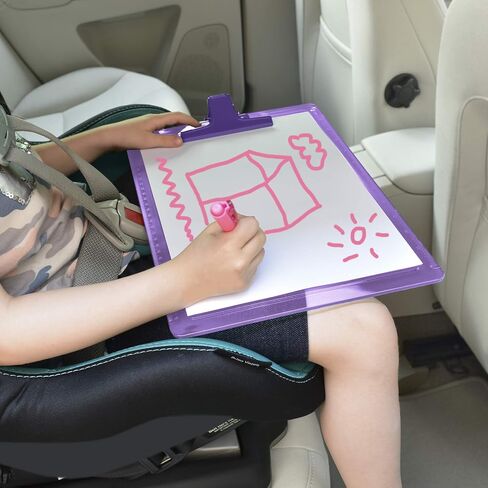 حجم حرف Acrimet Clipboard A4 (13 3/8 بوصة × 9 7/16 بوصة) مشبك معدني ممتاز مع مساطر جانبية (بلاستيك) (لون أرجواني) (6 عبوات) in Saudi Arabia