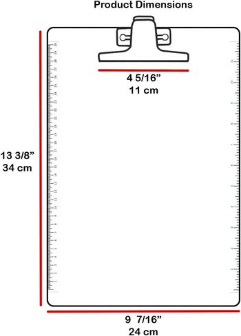 حجم حرف Acrimet Clipboard A4 (13 3/8 بوصة × 9 7/16 بوصة) مشبك معدني ممتاز مع مساطر جانبية (بلاستيك) (لون أرجواني) (6 عبوات) in Saudi Arabia
