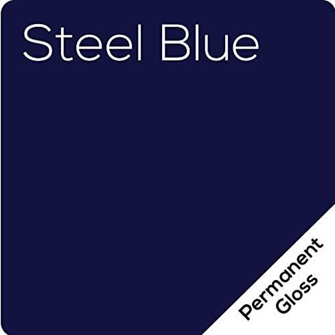 (10 Sheets) Oracal 651 Steel Blue Adhesive Craft Vinyl for Cricut, Silhouette, Cameo, Craft Cutters, Printers, and Decals - 12" x 12" - Gloss Finish - Outdoor and Permanent in Saudi Arabia