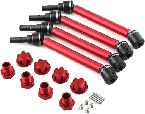 Widened Metal RC Drive Sharft CVD Transmission Shaft for Traxxas 1/10 MAXX 2.0 V2 89076-4 WideMaxx RC Car (Red) in Kuwait