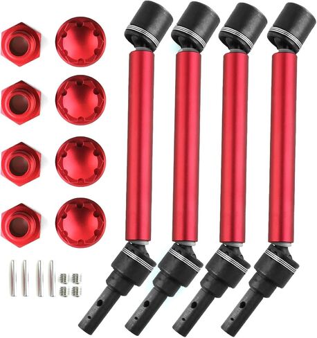 Widened Metal RC Drive Sharft CVD Transmission Shaft for Traxxas 1/10 MAXX 2.0 V2 89076-4 WideMaxx RC Car (Red) in Kuwait