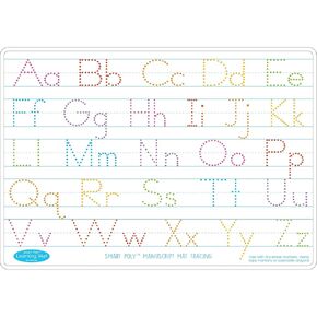 Ashley Productions ASH95012 Smart Poly™ Learning Mat, Manuscript Tracing, Polypropylene (PP)/Paper, 12" x 17"