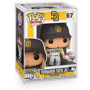 Pop Baseball: SD Padres - Fernando Tatis Jr. Vinyl Figure Bundle with Compatible Funko Box Protector