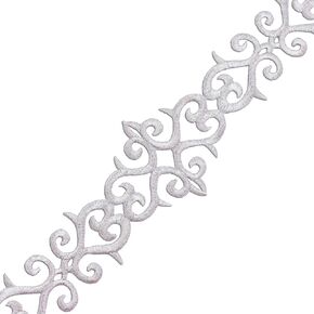 IDONGCAI Iron On Metallic Lace Trim Border Trim Ribbon Lace Fabric Trim Embroidery Floral Lace Applique Patches for Bridal, Costume or Jewelry, Crafts and Sewing, 3 Inch by 4 Yards (Golden)
