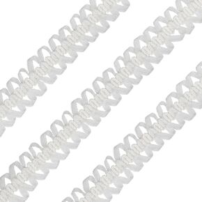 10Yards 28mm/1.1 inch Red Gimp Braid Trim Wide Fabric Decorative Lace Webbing for All Kinds of Sewn Garments, Curtains, Sewing and DIY Crafts Lamps Furniture Decoration (Red-28mm