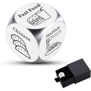Food Dice Food Decision Dice for Couples Gifts Valentines Day Gifts for Him Husband Valentines Day Gifts for Her Wife Gifts Dinner Dice Anniversary Wedding Gifts for Boyfriend Gifts from Girlfriend