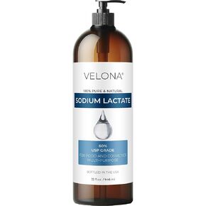 velona Sodium Lactate 60% - 32 oz | USP Grade Natural Preservative | For Soap Making & Lotions | Harder Bar of Soap, pH Regulator, Glycerin substitute, Provides and Keep Moisture
