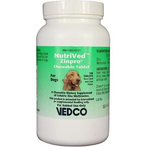 NutriVed Zinc & Methionine Chewable Tablets for Dogs (100 count)
