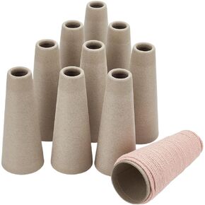 PH PandaHall 10pcs Wool Winding Tube Yarn Ball Winding Tube Kitting Winder Weave Tube Yarn Organizer Storage Weave Tube Cardboard Tube DIY Knitting Tube for Sewing Accessories, 7x1.9inch