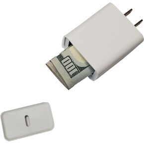 Phone Charger Diversion Safe - Realistic Looking USB Charger with Storage Compartment | Cash Can Items Hidden Compartment Storage Hiding Places for Valuables