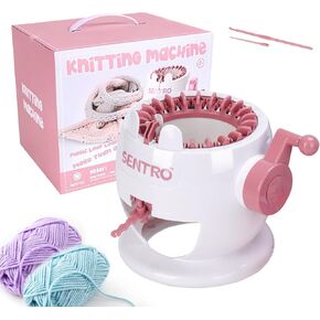 seater SENTRO 40 Needles Knitting Machine, Smart Knitting Machine Kit, DIY Knitting Board Rotating Machines for Adults, Christmas Gifts for Family and Friends (40 Needles)