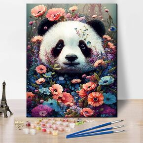 Rebotipy Paint by Numbers for Adults Birch Forest in Autumn Season Paint by Numbers Kit for Adults Canvas Forest Paint by Numbers Oil Hand Painting Art Crafts Flameless Oil Painting Kits 16x20 Inch