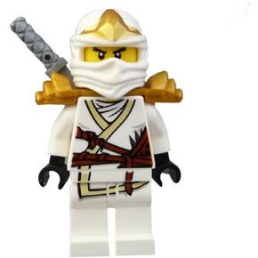 Lego Ninjago Zane ZX Minifigure with Armor and Katana Sword