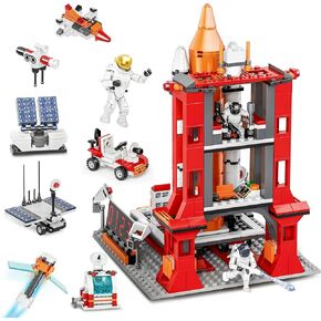 Space Shuttle Building Toys, 855Pcs STEM Aerospace Rocket Building Set for 6 7 8 9 10 11 12 Year Old Kids Boys Girls, Best Gifts for Christmas Birthday