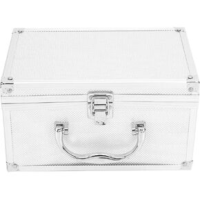 Aluminum Tool Box, Portable Display Case Tool Case Aluminum Hard Case Equipment Tool Box Instrumentation Box 230x150x125mm