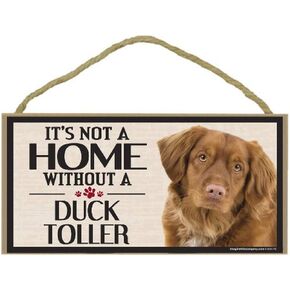 Wood Sign for Duck Toller Dog Breeds