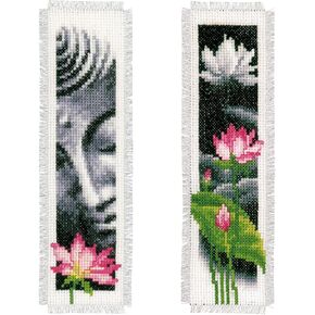 Vervaco Cross Stitch Bookmark Dog and Cat (Set of 2) 2.4" x 8" PN-0155651