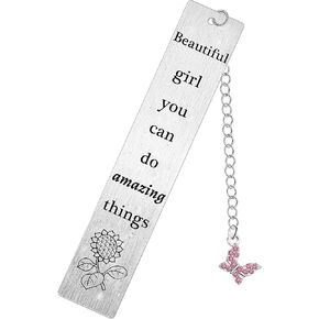 Women Girls Beautiful Girl You Can Do Amazing Things Gifts Inspirational Bookmark for Sister Best Friends Birthday Gifts Christmas Gifts Present Friendship Gifts for Book Lovers (Girl Do Amazing)