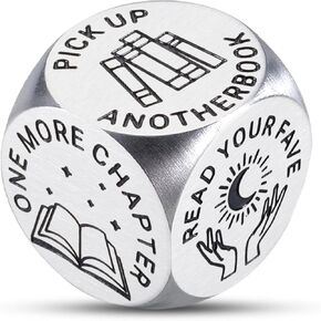 Book Lover Gifts for Women Men Christmas Stocking Stuffers for Women Men Girls Boys Book Decision Dice for Women Men Book Lovers Gag Gifts Reading Accessories for Couple Christmas Dice Gift Exchange