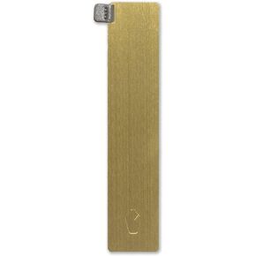 Alabaster Brass Bookmark - 5.3" x 1.1" Bible Study Accessory with Debossed Logo and Soft Leather Tab, Ideal Christian Gift, Gift for Women, Gift for Men