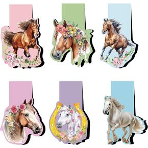 Highland Cow Magnetic Bookmarks - 6 Pack Book Marks Animals Shapes Magnets Bookmark Gifts Animal Paper Art Mark Party Office School Accessories Gift for Boys Girls Student Women Teacher