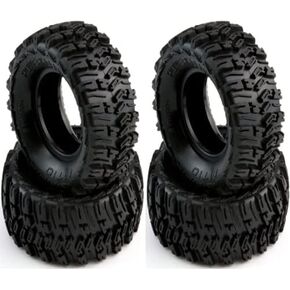 Powerhobby 24 1.0" Micro Rock Crawler Tires (4) 124 Axial SCX24 Carisma MSA-1E Associated Enduro24 RCW4D Rascal (MT10)