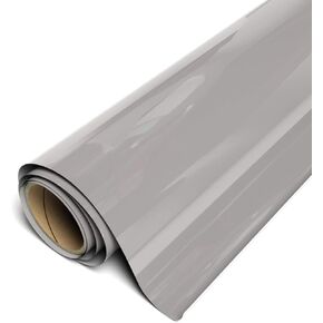 Siser EasyWeed Heat Transfer Vinyl 11.8" x 15ft Roll (Gray) - Compatible with Siser, Cricut, Silhouette and Other Craft/Professional Cutters - CPSIA Certified