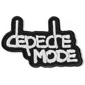 DM Iron-On Patch, Rose, Synth-Pop, New Wave, Dance, Electronic, Alternative Rock Band, Embroidered (4" x 3.5")