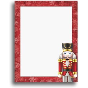 Nutcracker Christmas Holiday Stationery Printer Paper - 80 Sheets