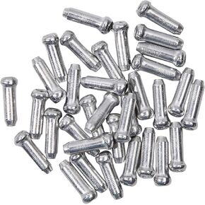 Bike Cable End Caps, Black Cable End Crimps, Bike Brake Cable End Tips for Road Mountain Bicycle, Pack of 50