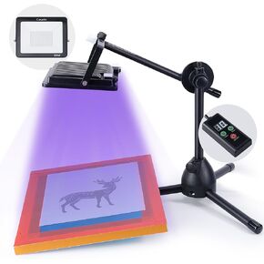 Caydo 50W LED UV Screen Printing Light, Exposure Unit for Screen Printing with 1 to 99 Minutes Timing Device for Screen Printing and Cyanotypes