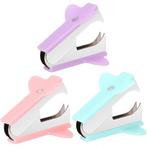 3Pcs Blue and Pink and Purple Staple Remover Staple Puller Removal Tool for School Office Home,Office Supplies,Staplers and Punches