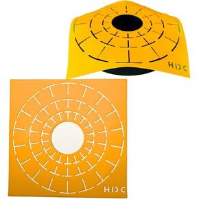 Mandala Dotting Stencils for Tea Light Candle Holder Castings - Happy Dotting Company - 2 Pack Contains a 18 Segment and 12 Segment silione templates for Making guidelines