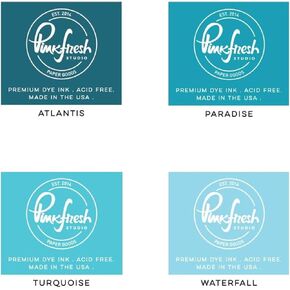 Pinkfresh Studio Premium Dye Cube Ink Pads 4 Colors-Amalfi Coast PFDIC-017