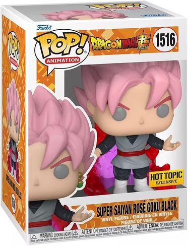 Funko Dragon Ball Super Pop! Super Saiyan Rose Goku Black Glow in The Dark Vinyl Figure 1516 Bundled with Pop Protector, Standard, FUN76944 in Saudi Arabia
