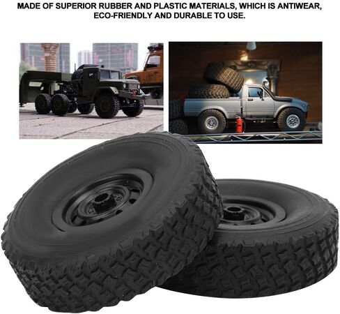 إطار مطاطي، إطار عجلة Rc، مضاد للتآكل متين صديق للبيئة لشاحنة عسكرية Wpl C-34 1/16 4Wd in Kuwait
