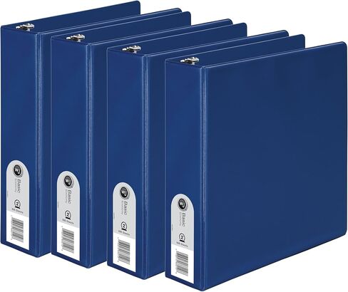 Wilson Jones Round Ring Binder, 2", Blue, 4-Pack (W70368-44BL) in Saudi Arabia