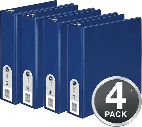 Wilson Jones Round Ring Binder, 2", Blue, 4-Pack (W70368-44BL) in Saudi Arabia
