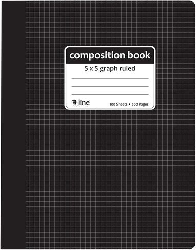C-Line Composition Notebook, 5 x 5, Graph Ruled, Black Marble (22301) in Saudi Arabia