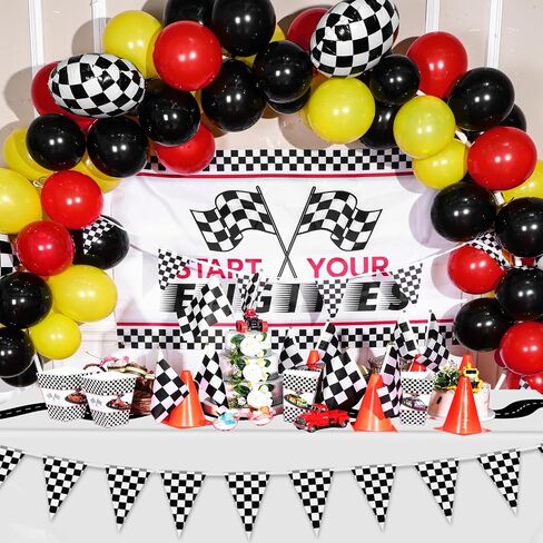 Irenare 3 Pcs Racing Table Cloths Car Birthday Party Supplies 54 x 108 Inch Racetrack Table Runner Covers Disposable Rectangular Road Tablecloth for Kids Boy Car Theme Birthday Party Decor (White) in Kuwait