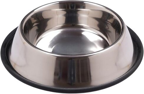 Stainless Steel Dog Bowl for Food & Water - Non Slip 32 Oz Pet Feeder - Feeding Dish Bowls with Removable Rubber Ring - Small, Medium, Large Breed Dogs and Multi Purpose Pets in Saudi Arabia