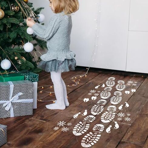 Christmas Stencils for Painting on Wood Reusable Large Nativity Scene Snowflake Stencil Christmas Pine Tree Templates for Wood Sign Home Crafts Window Glass Canvas (Pine Tree) in Saudi Arabia