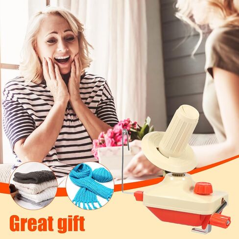 Yarn Ball Winder Set Portable Hand Operated Reusable Low Noise Wool Winder with Positioning Buckle Scissors Manual Wool String Winder Lightweight Wool Winder for Wool Yarn Craft in Saudi Arabia