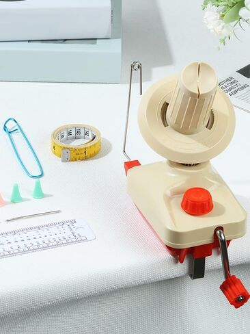 Yarn Ball Winder Set Portable Hand Operated Reusable Low Noise Wool Winder with Positioning Buckle Scissors Manual Wool String Winder Lightweight Wool Winder for Wool Yarn Craft in Saudi Arabia