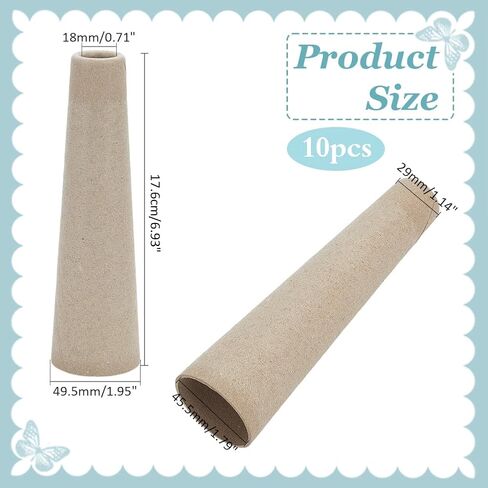 PH PandaHall 10pcs Wool Winding Tube Yarn Ball Winding Tube Kitting Winder Weave Tube Yarn Organizer Storage Weave Tube Cardboard Tube DIY Knitting Tube for Sewing Accessories, 7x1.9inch in Saudi Arabia
